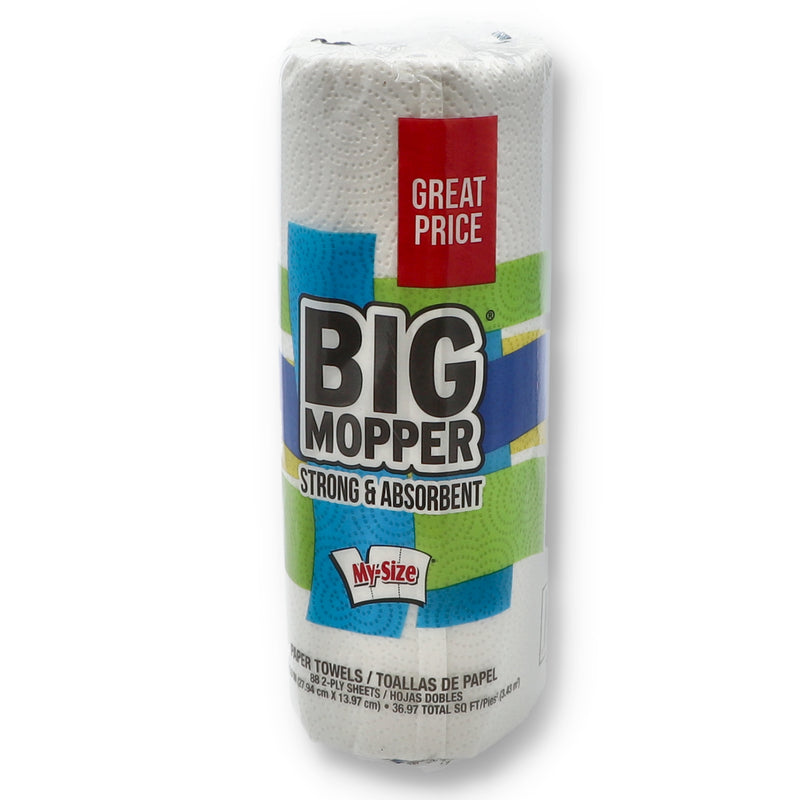 BIG MOPPER PAPER TOWELS 88 MY SIZE 11x5.5''SHEETS