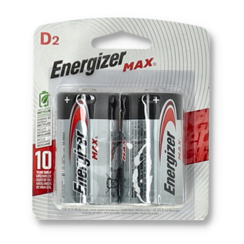 2pk ENERGIZER D BATTERIES