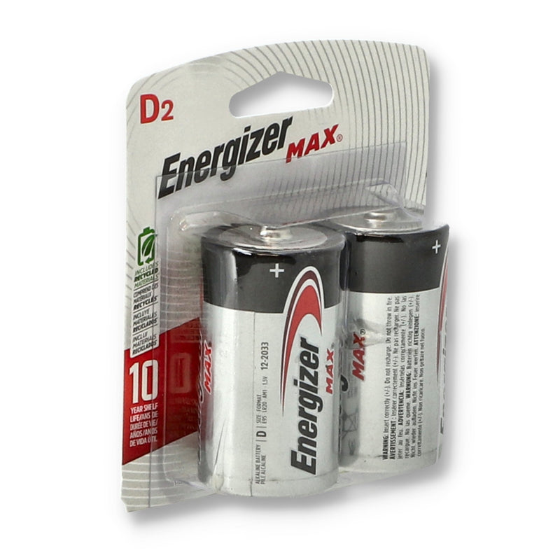 2pk ENERGIZER D BATTERIES
