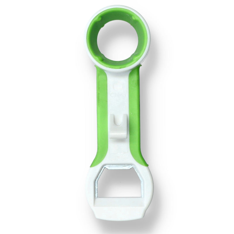 EASY OFF 4-IN-1 BOTTLE OPENER WHITE & LIME GREEN