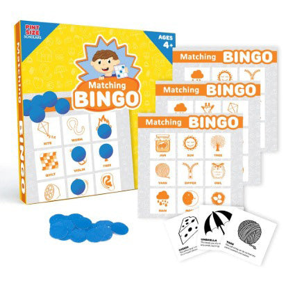 PINT SIZED SCHOLARS MATCHING BINGO GAME AGES 4+