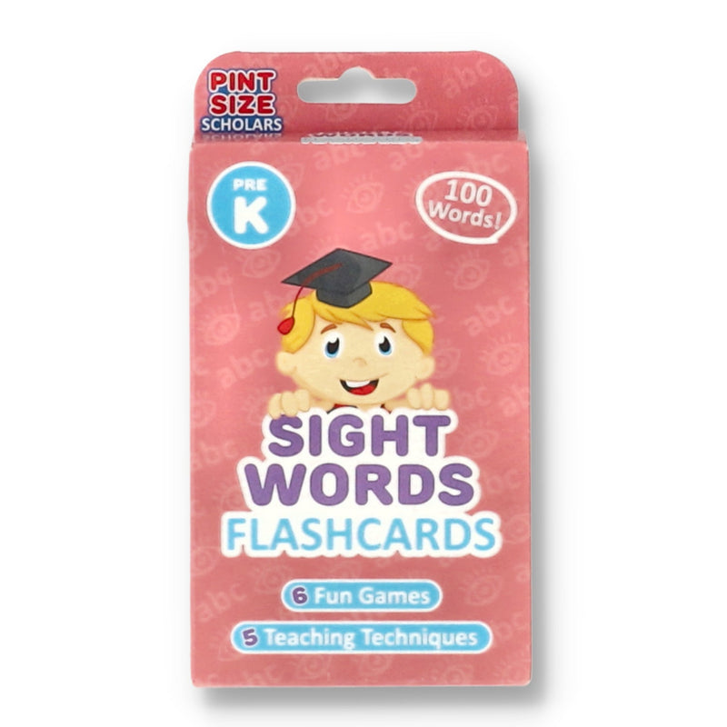 PINT SIZE SCHOLARS 100 WORDS SIGHT WORDS FLASHCARDS PRE-K