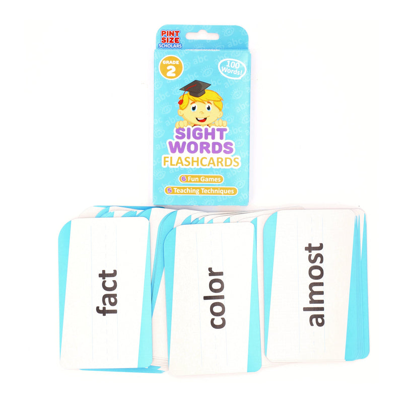 PINT SIZE SCHOLARS 100 SIGHT WORDS FLASH CARDS GRADE 2