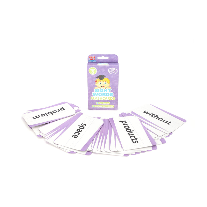 PINT SIZE SCHOLARS 100 SIGHT WORDS FLASH CARDS GRADE 3