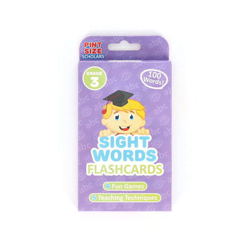 PINT SIZE SCHOLARS 100 SIGHT WORDS FLASH CARDS GRADE 3