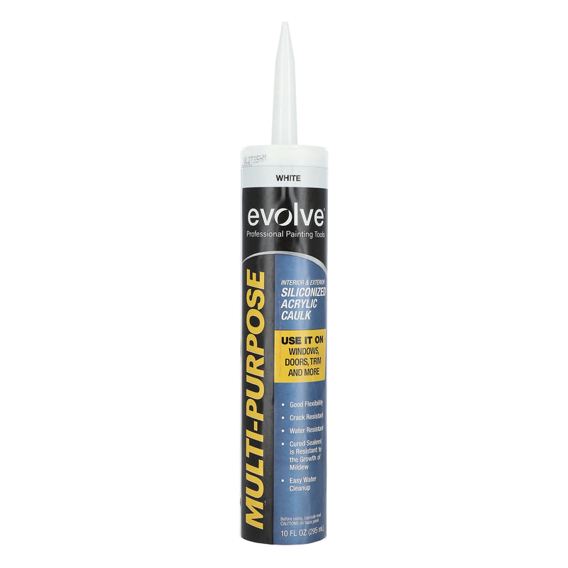 EVOLVE 10.1OZ SILICONIZED ACRYLIC LATEX CAULK WHITE