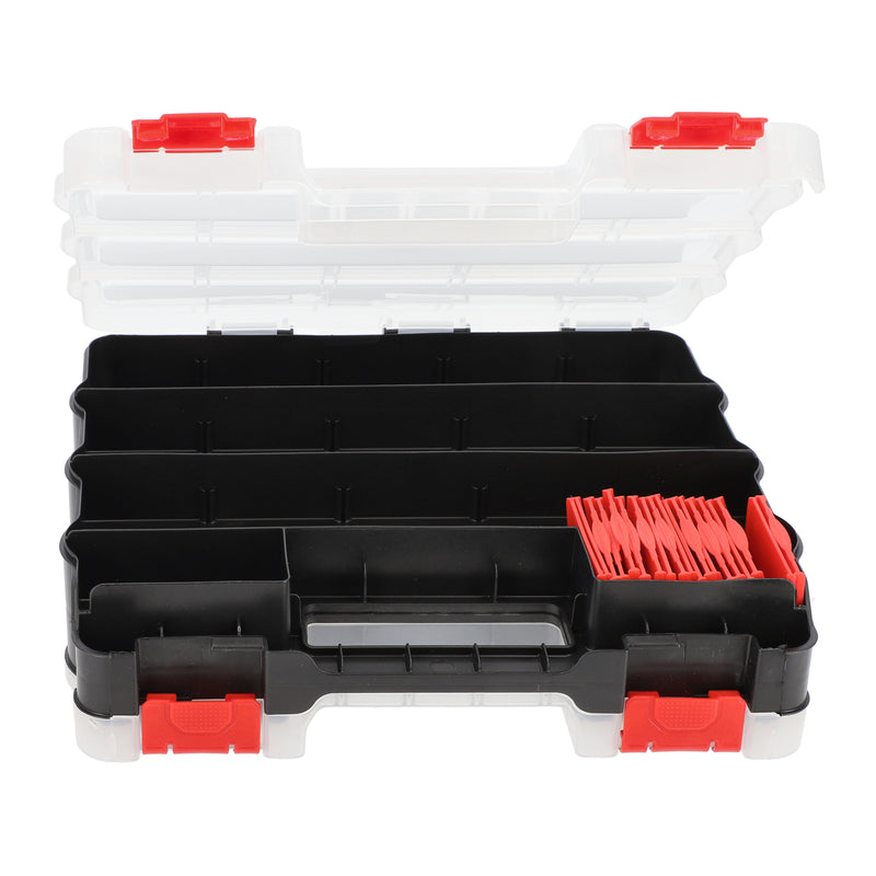EVOLVE DOUBLE SIDED PLASTIC STORAGE ORGANIZER12x10x3''