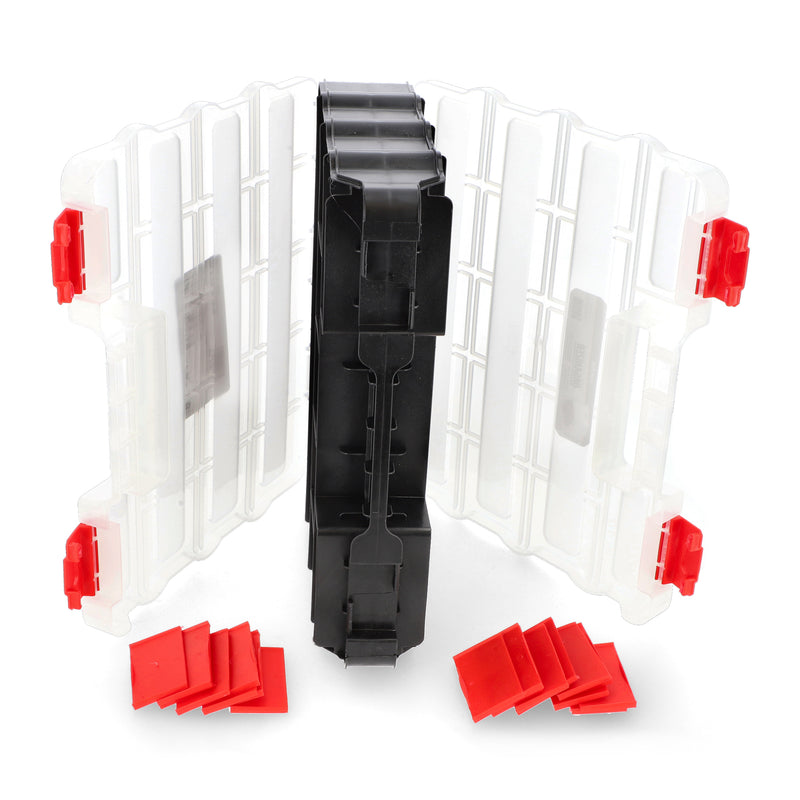 EVOLVE DOUBLE SIDED PLASTIC STORAGE ORGANIZER12x10x3''