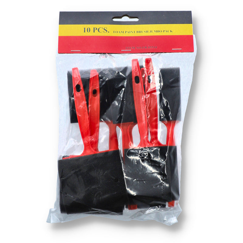 use #20955 10PC FOAM BRUSH JUMBO PACK PLASTIC HANDLES
