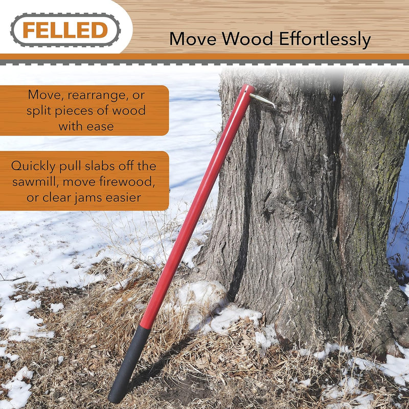 FELLED 48'' ALUMINUM HOOKAROON LOG ROLLER