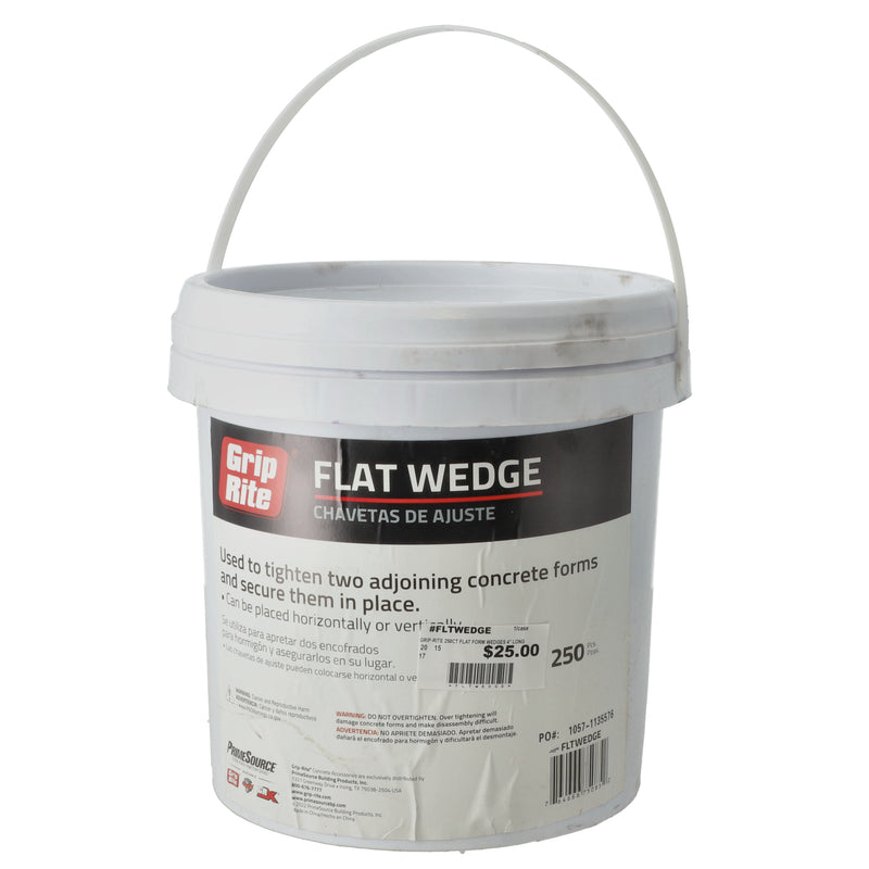 GRIP-RITE 250CT FLAT FORM WEDGES 4'' LONG