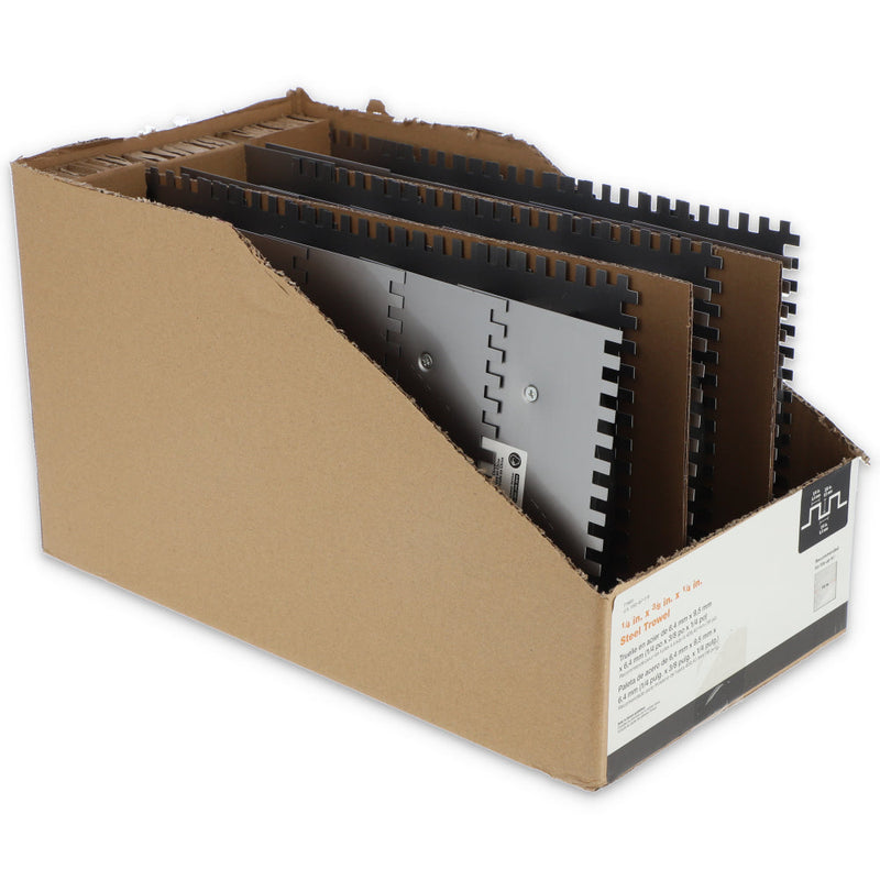 SQUARE NOTCH TROWEL 1/4x3/8''