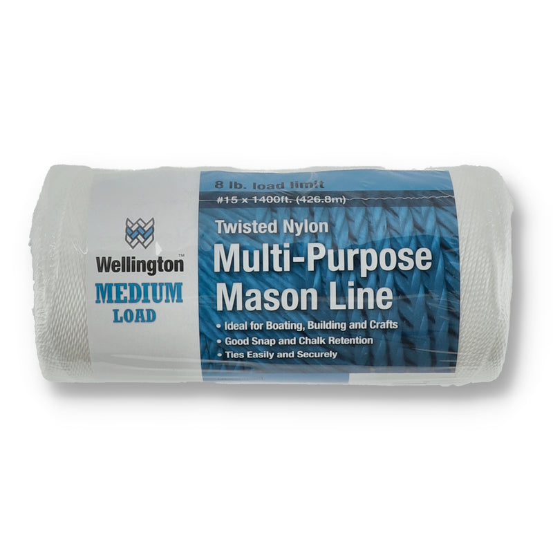1400'X15 TWISTED NYLON MASON LINE 8lb WLL