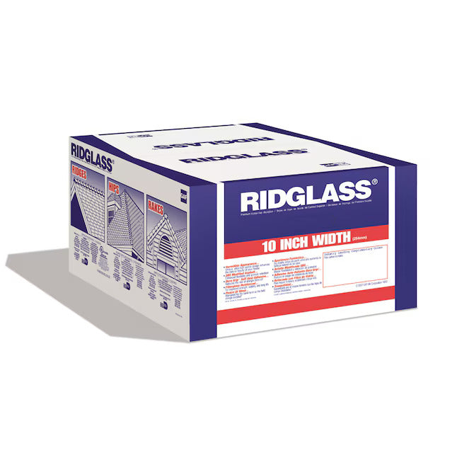 GAF RIDGLASS HIGH HIP & RIDGE ROOF SHINGLES 10'' SLATE 20 LINEAR FEET