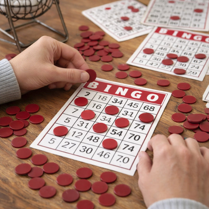 BRYBELLY 300PK RED BINGO CHIPS