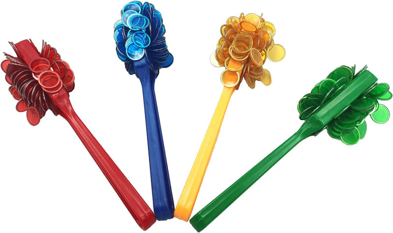 4pk MAGNETIC BINGO WANDS w/MATCHING COLOR CHIPS