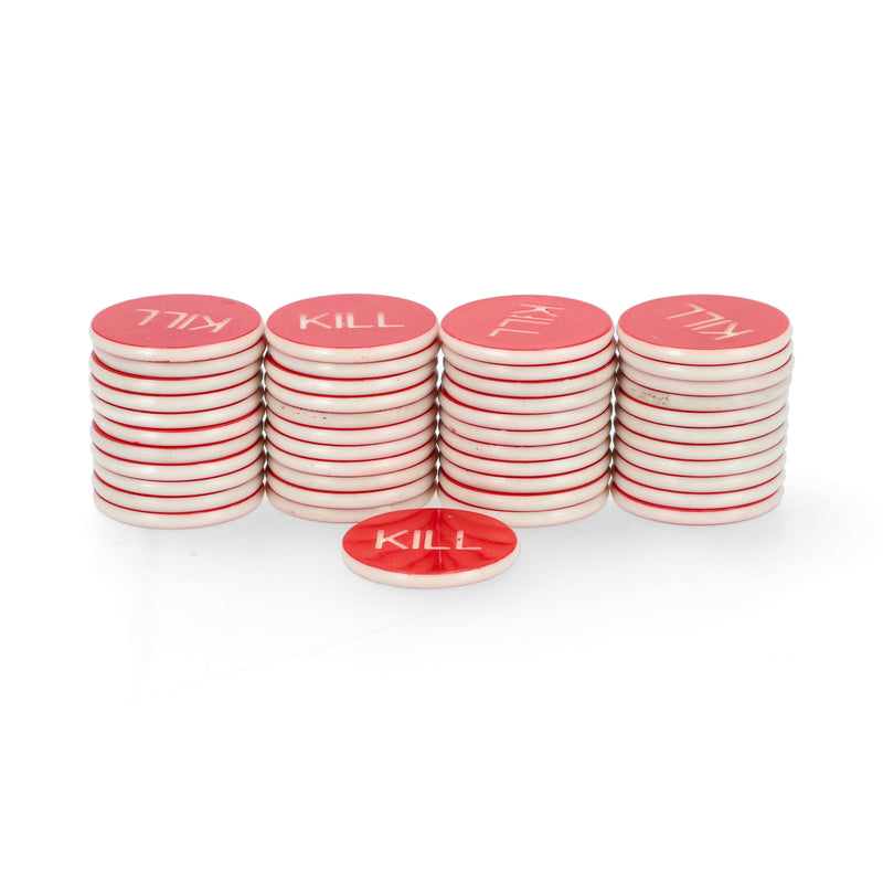 50PK KILL BUTTONS ASSORTED COLORS