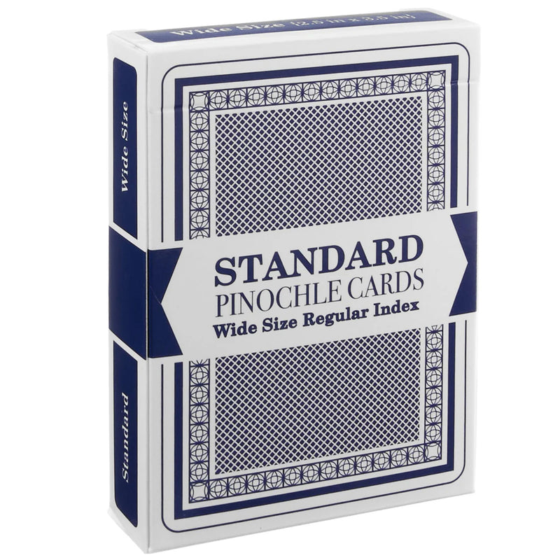 BRYBELLY SINGLE DECK WIDE SIZE PINOCHLE CARDS -BLUE