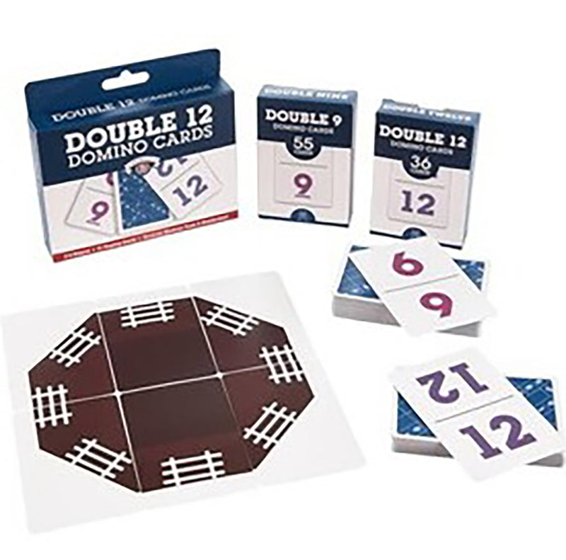 BRYBELLY 91CT DOUBLE 12 DOMINO CARD MEXICAN TRAIN TRAVEL SET