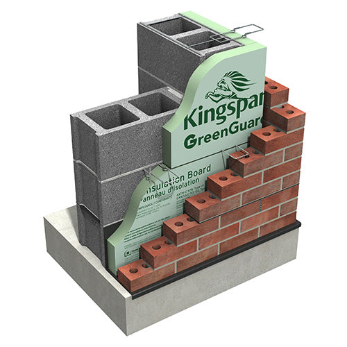KINGSPAN GREEN GUARD 2''x2'x8' SQUARE EDGE FOAM BOARD INSULATION