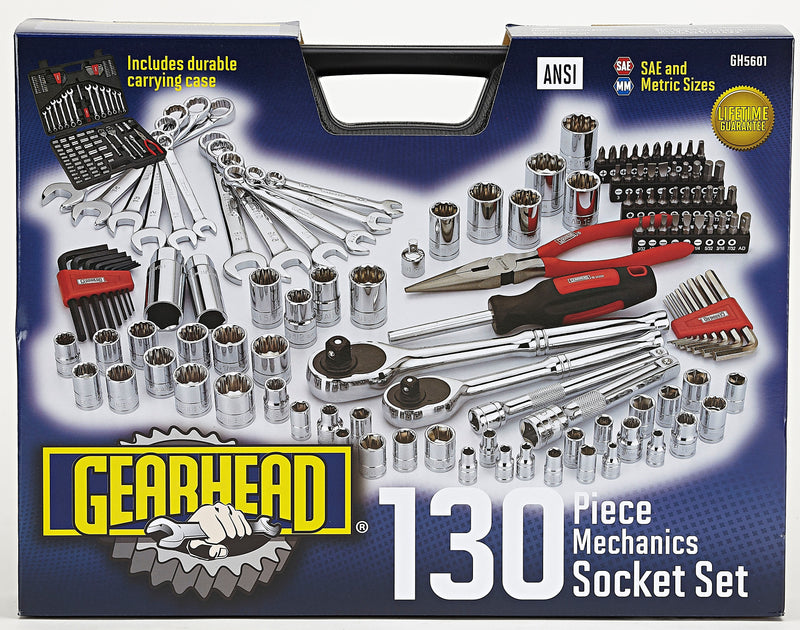 130pcMECHANICS TOOL SET SAE & METRIC