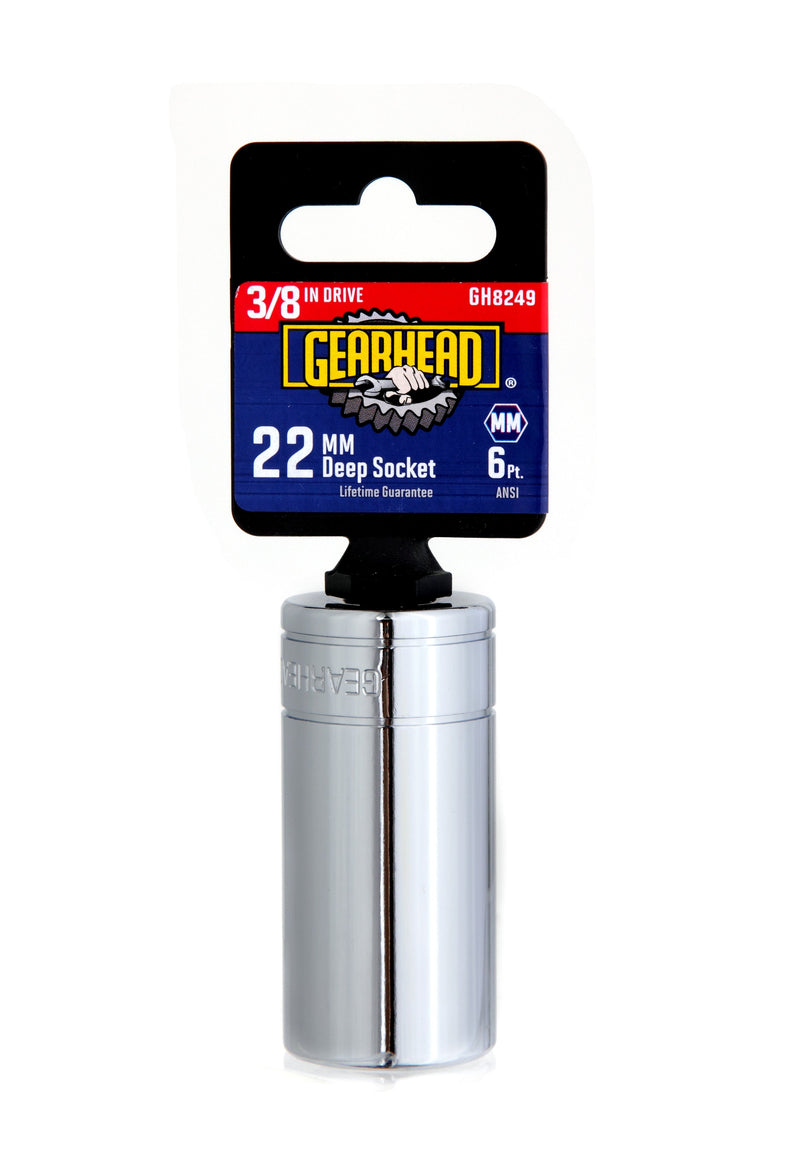 GEARHEAD 3/8"""" DRIVE 22mm DEEP SOCKET