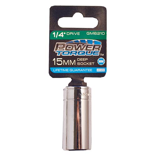 15mm DEEP WELL SOCKET 1/4'' DRIVE