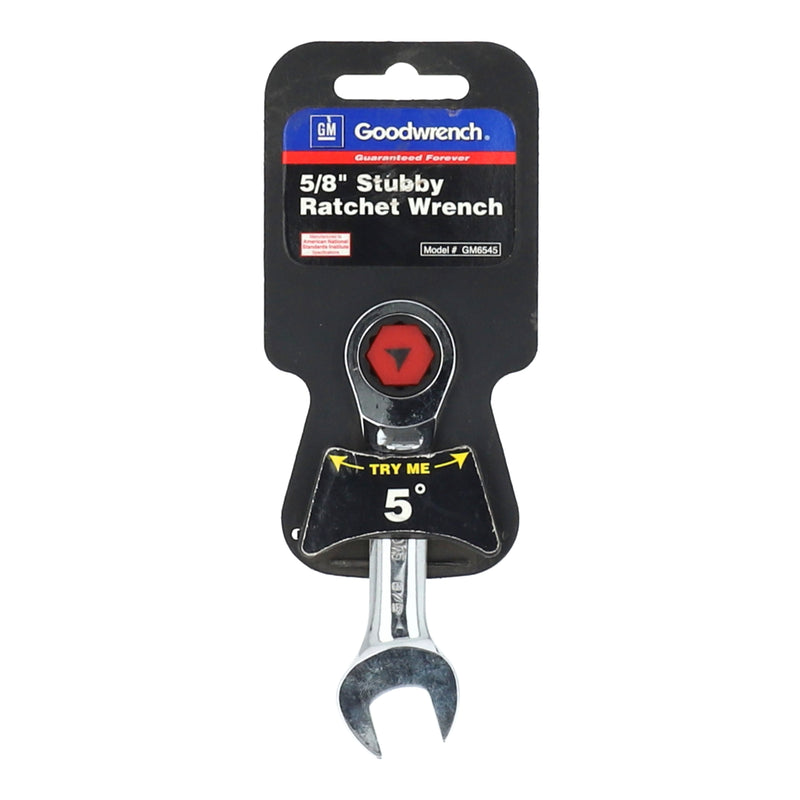 5/8'' STUBBY RATCHETING COMBO WRENCH