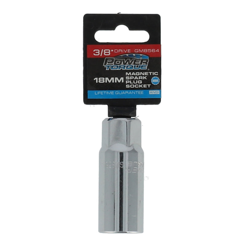 18MM MAGNETIC SPARK PLUG SOCKET 3/8'' DRIVE