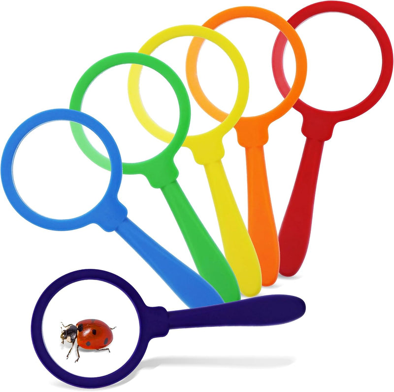 GET OUT 6PC MAGNIFYING GLASS SET 6 COLORS