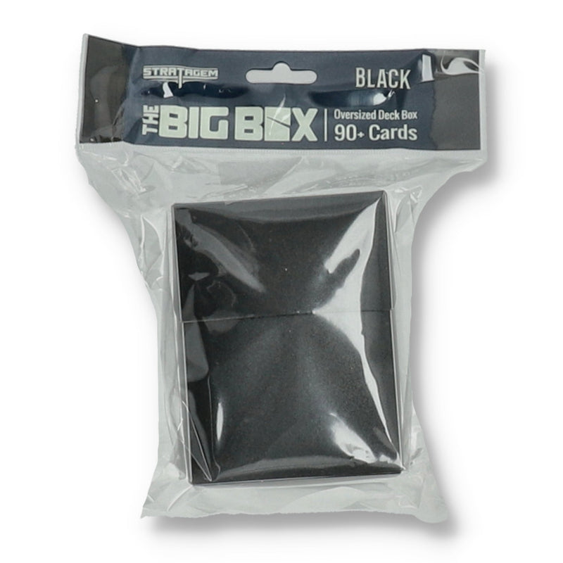 THE BIG BOX OVERSIZED BLACK DECK BOX HOLDS 90+ CARDS