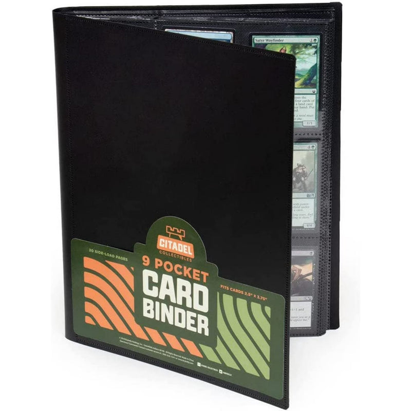 CITADEL COLLECTIBLES BLACK 9 POCKET CARD BINDER