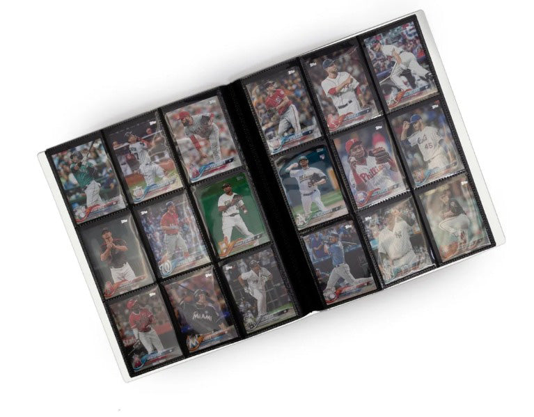CITADEL BASEBALL CARD BINDER w/20 9 POCKET DOUBLE SIDED PAGES -FITS CARDS 3.5x3.75''