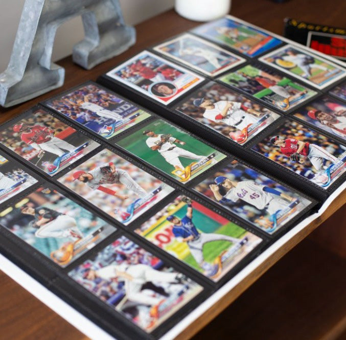 CITADEL BASEBALL CARD BINDER w/20 9 POCKET DOUBLE SIDED PAGES -FITS CARDS 3.5x3.75''
