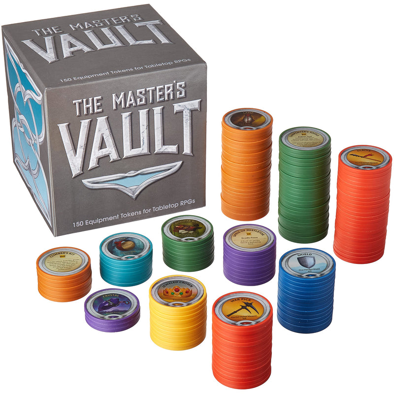 THE MASTERS VAULT 150PC EQUIPMENT TOKENS FOR TABLETOP RPGs