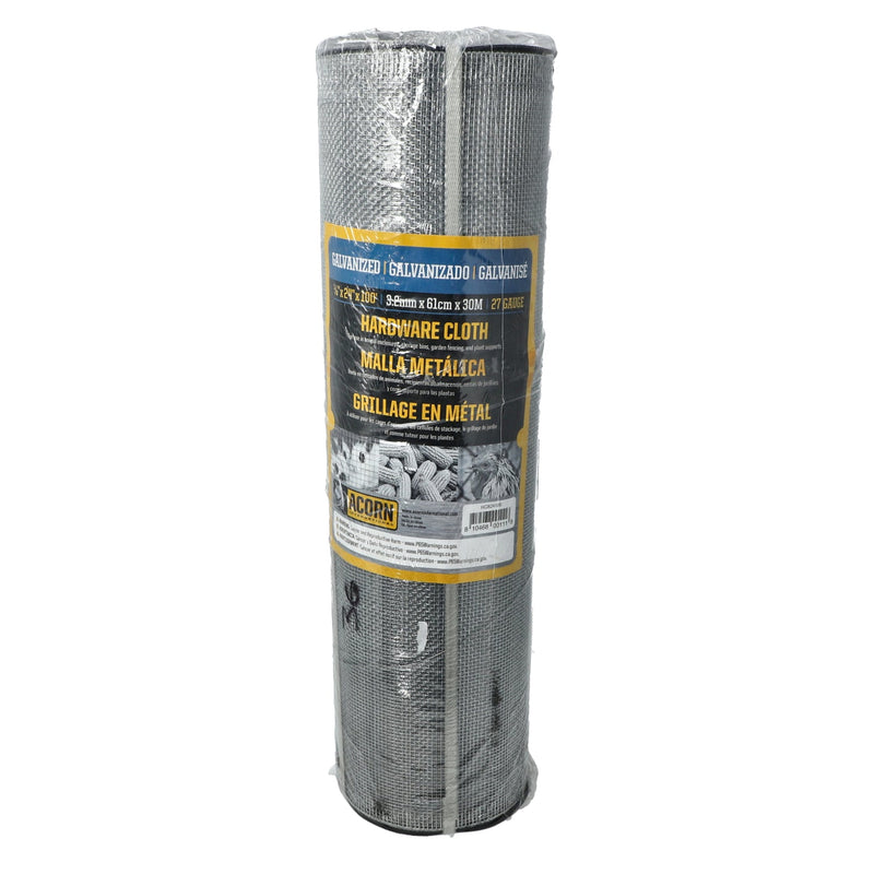 ACORN GALVANIZED HARDWARE CLOTH 24x1/8''x100' 27 GAUGE