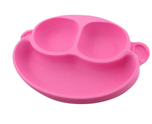7PENN SILICONE MONKEY BABY PLATE WITH BASE