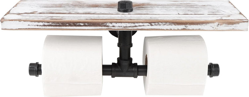 7PENN 2 ROLL TOILET PAPER HOLDER & SHELF