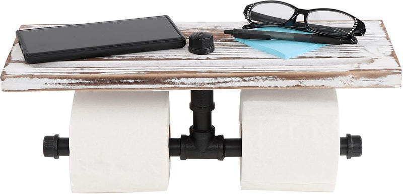7PENN 2 ROLL TOILET PAPER HOLDER & SHELF