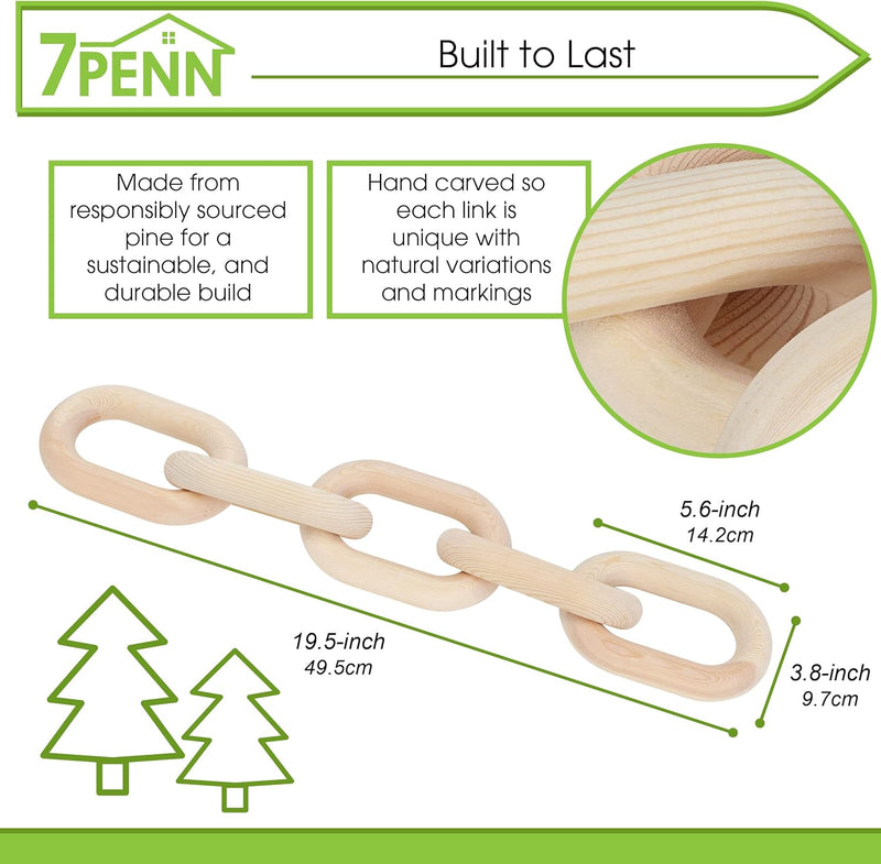 7PENN 5 LINK WOOD DÃƒâ€°COR CHAIN
