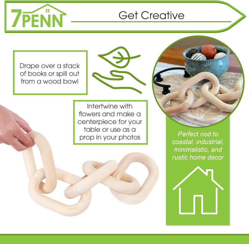 7PENN 5 LINK WOOD DÃƒâ€°COR CHAIN