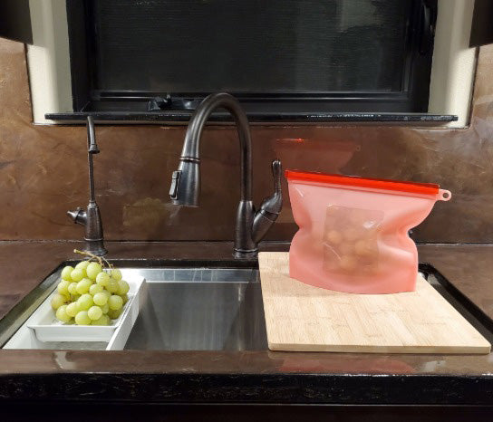 7Penn Silicone Food Storage Bag 1500mL - Red