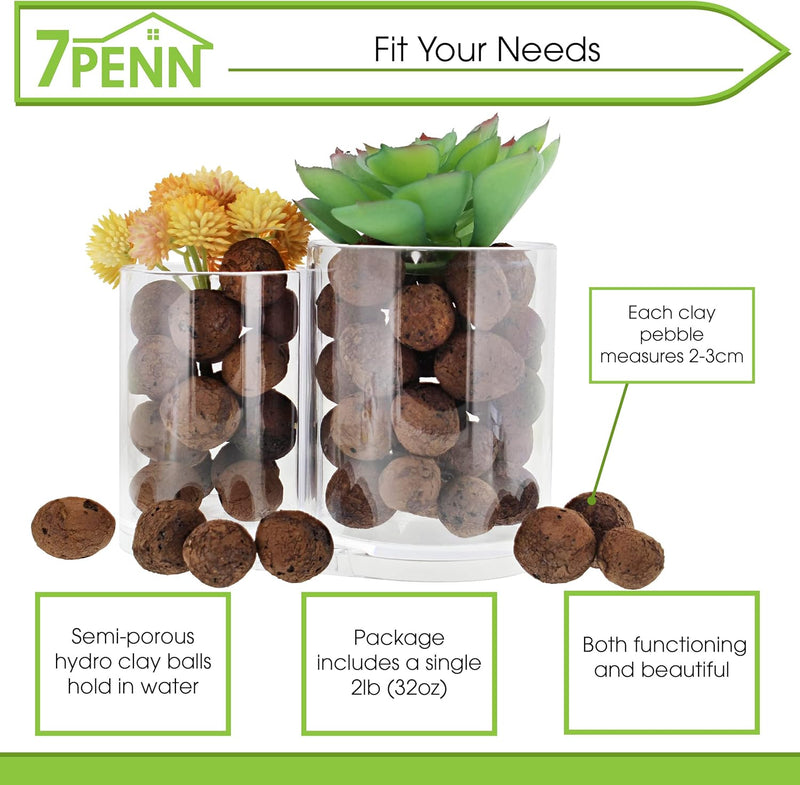 7PENN 2LB AQUAPONIC GARDENING CLAY PEBBLES