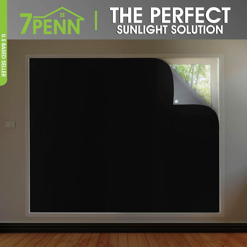 7PENN PORTABLE BLACKOUT SHADE KIT 118x57'' CUT TO SIZE