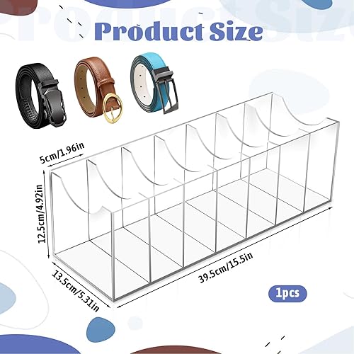 7PENN ACRYLLIC BELT ORGANIZER 7 COMPARTMENTS
