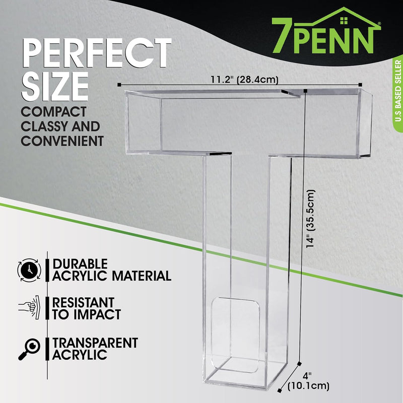 7PENN CLEAR ACRYLIC FILLABLE LETTER T CANDY BOX FOR WEDDINGS