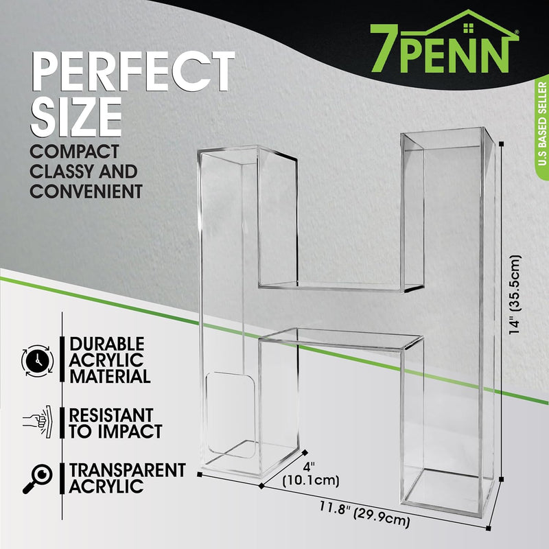 7PENN CLEAR ACRYLIC FILLABLE LETTER H CANDY BOX FOR WEDDINGS