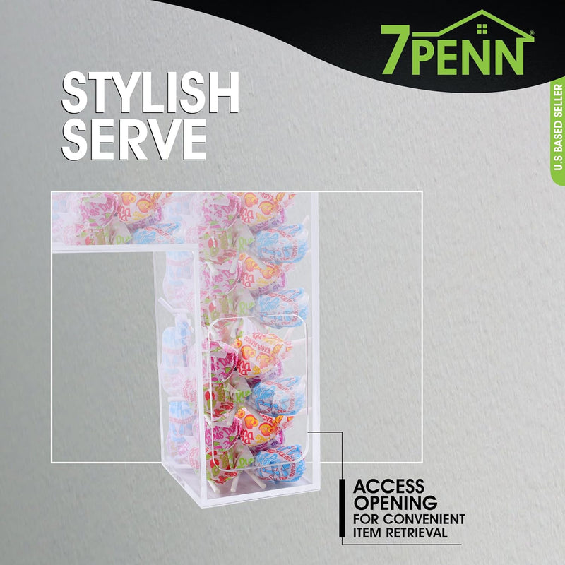 7PENN CLEAR ACRYLIC FILLABLE LETTER H CANDY BOX FOR WEDDINGS