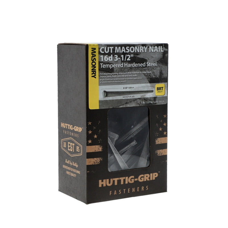 5LB 3-1/2'' CUT MASONRY NAILS 16d BRIGHT