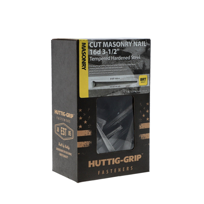 5LB 3-1/2'' CUT MASONRY NAILS 16d BRIGHT